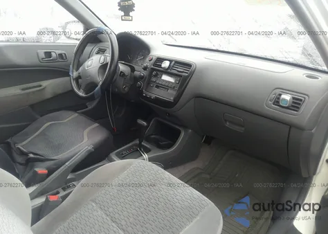 1999 Honda Civic Dx z USA, uszkodzony, nr VIN 1HGEJ6224XL007807